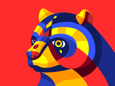 Carnimal V barranquilla bear carnaval carnival colombia colorful cute geometric oso teddy ursidae vector