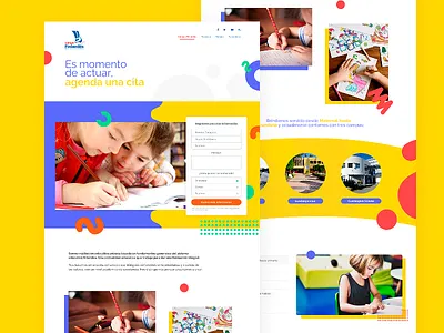 Landing Colegio Filandes 2018 landing ui ux web