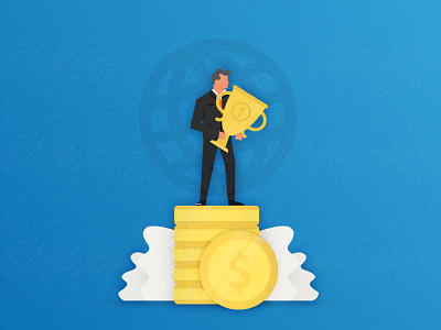 Champion business ceremony champion cup illustration leader leadership reward tournament trophy victory winner