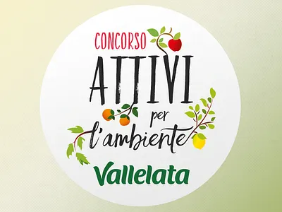 Concorso Attivi per l'Ambiente Vallelata contest fruits green illustration lettering logo logodesign type typography