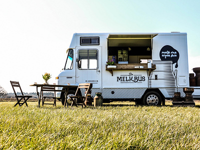 De Melkbus Foodtruck design food foodtruck identity logo milk