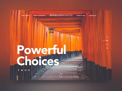 Powerful Choices 2d architecture design minimalist web website
