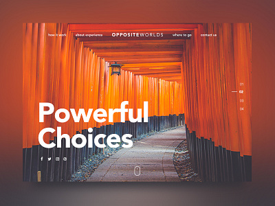 Powerful Choices 2d architecture design minimalist web website