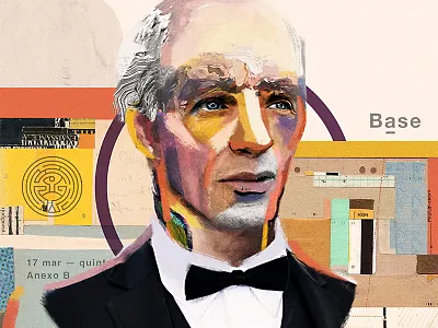 Ed Harris art artwork boy collage color face fashion illustration mixed media portrait poster vector