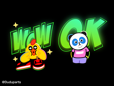 Neon Sticker 💚 dark darktheme glow glowing green line ok panda sneaker sticker trend wow