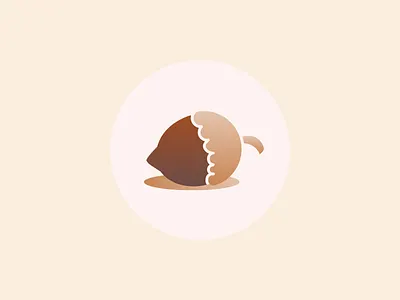 Hazelnut New Style flat gradient hazelnut icons illustration nut shellfruit vectoricon vegan vegetarian veggies
