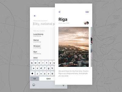 Worldwide app design iphone minimal minimalism travel ui ux x