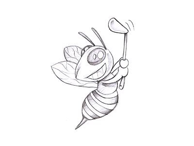 Wasp Sketch draw hand concept pencil sketch sketch sketch design sketching wasp sketch