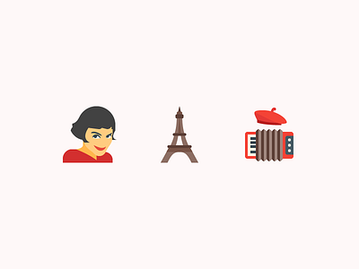 The most French things accordeon amelie color eiffel tower flat france free freebie icon icons paris set