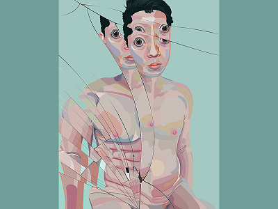 imagination of muscle body body illustration imagination mirror