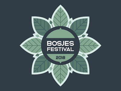 Bosjesfestival 2018 festival forest leafs logo