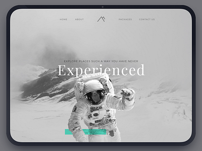 Travel experience exploration banner exploration fun hero sketch ui ux website