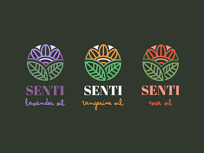 Logo Design design essential oil flower fruit graphic design illustration lavender logo logo design nature rose tangerine