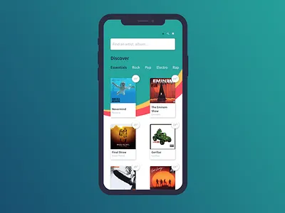 Ecommerce website - Home mobile colors design iphone minimalism mockup simple ui ux web design