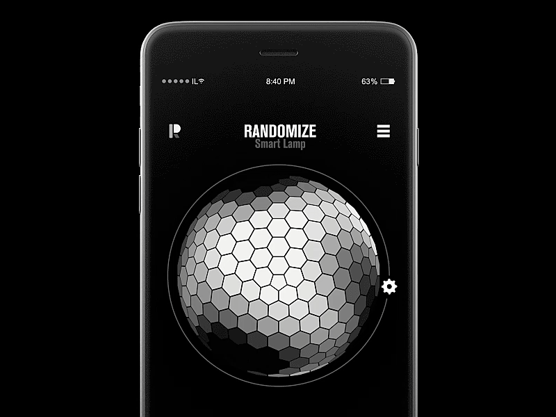 Randomize App Design - Randomize Motion app branding design graphics icon icons ion logo lucin motion ui