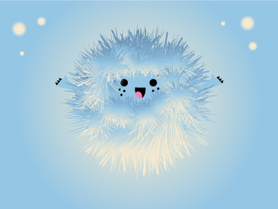 Furry Creature creature fun hedgehog illustration smile vector