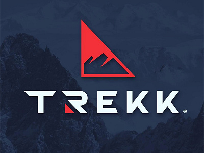 Trekk Logo backpacking branding camping icon logo marketing mountains outdoors