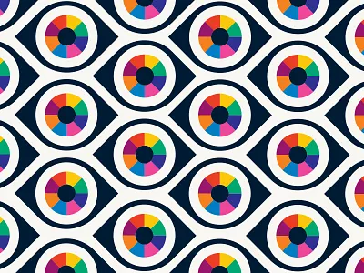 Eye Pattern color eye illustration rainbow wheel