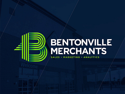 Bentonville Merchants Logo branding data icon logo marketing retail