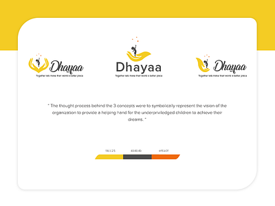 Logo Design- Dhayaa Children's Welfare Trust branding logodesign