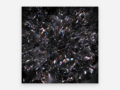 EIGENGROU 5k black blender cycles generative liquid murderloft rainbow render surreal wallpaper