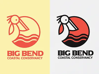BBCC Variation big bend illustration minimal ocean pelican tallahassee