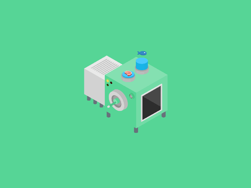 Meat and Fish Machine animation disruptive fish font logo machine meat motion design text