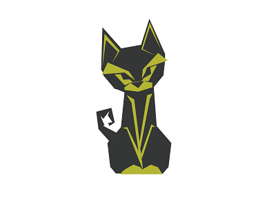 Cat Origami Design cat cat design cat icon cat logo origami design origami icon origami vector