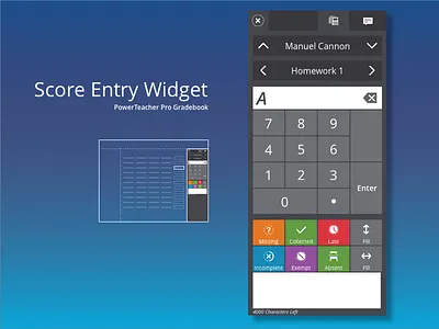 Gradebook Score Inspector app education mobile ui ux