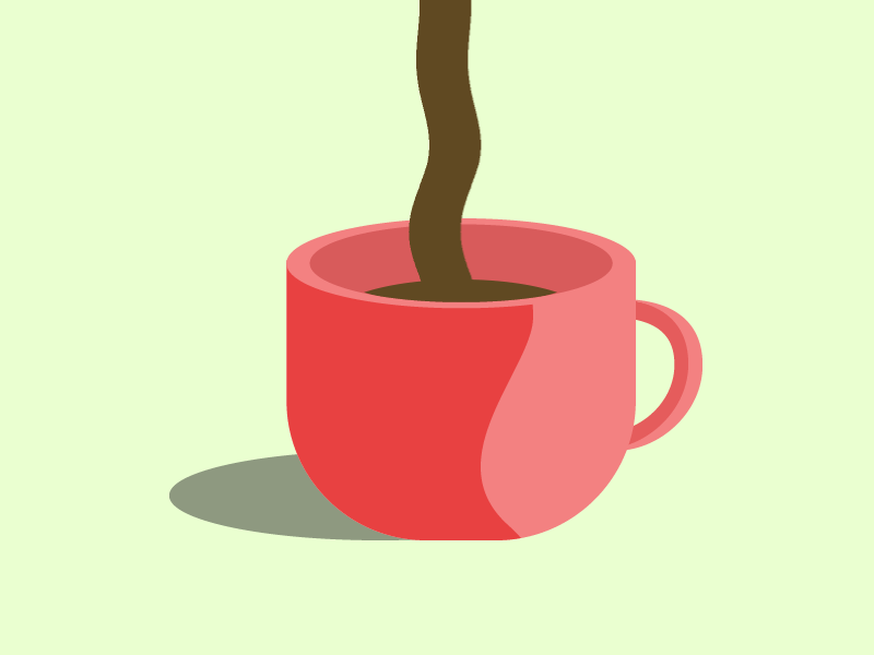 Coffeeee animation coffee coffee pour cup gif