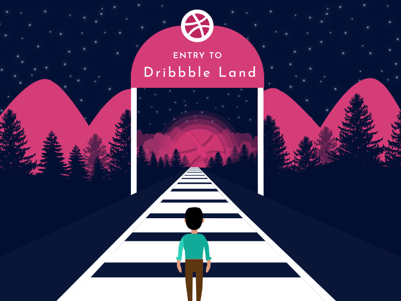 Debut Shot debut first shot gif hi dribbble illustration