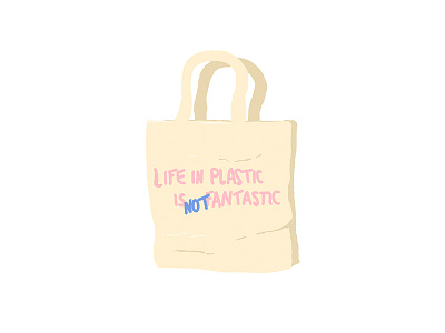 Life in plastic artist bag draw eco ecologism message offplastic photoshop womenwhodraw zeroplastic zerowaste