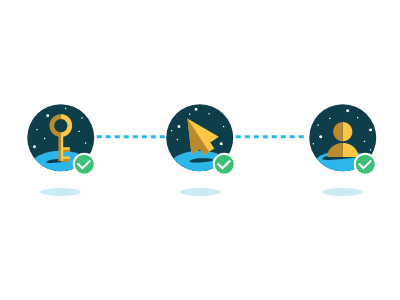 Check check check icon illustration illustrator