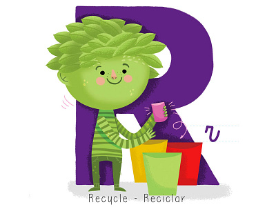 R for Recycle abc madalva r recycle