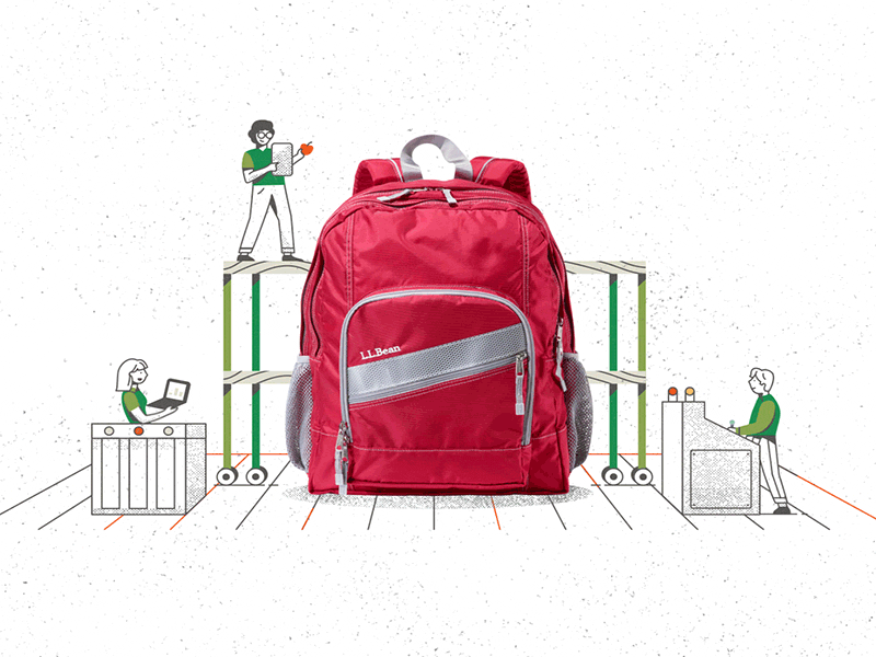 L.L.Bean - Testing Lab animation design illustration stop motion