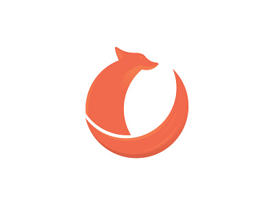 Fox design fox gradient graphic illustrator orange vector