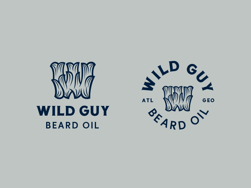 I mustache you a question atlanta beard branding logo w