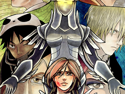 The Propaganda Project BETA: Vol.2 Promo Art anime art characters comic drawing illustration manga mecha powered armor robot superhero