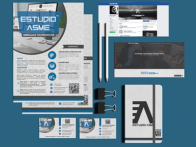 Identidad Estudio ASME branding fan page logo mark website