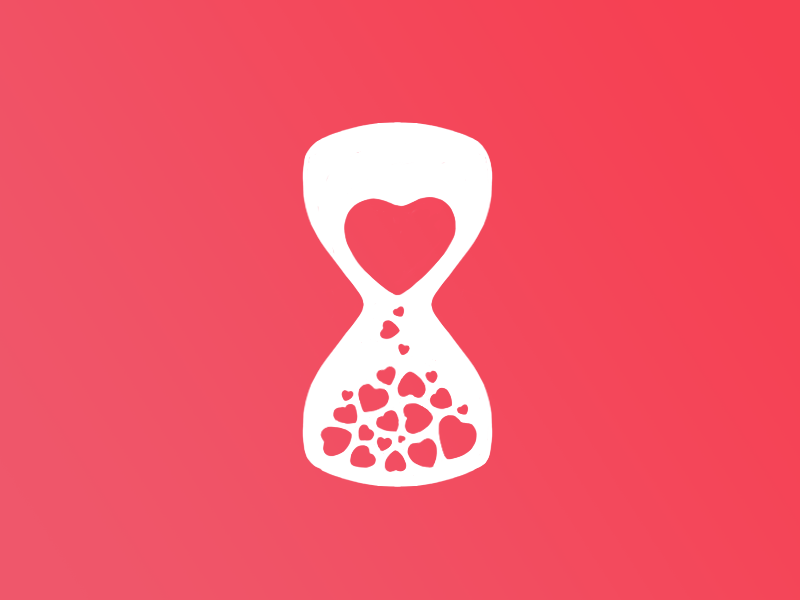 Loveglass amor glass heart hearts hour hourglass love multiply time