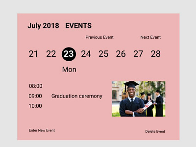 Daily Ui 070: Event Listing 070 dailyui