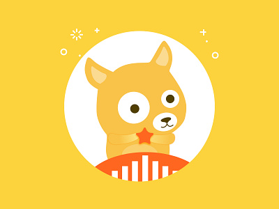 mascot design animal dog mascot star vote