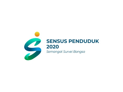 Sensus Penduduk 2020 gradient indonesia logo object sensus survei