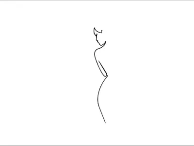 One line art minimalist one line art