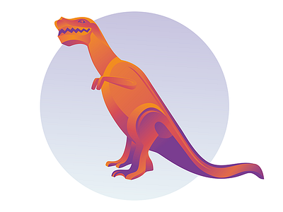 Tyrannosaurus Tina gradient illustration russia tula tyrannosaurus vector