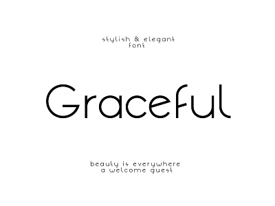 Graceful Font abc alphabet font graceful letter lowercase sans type typeset typography uppercase