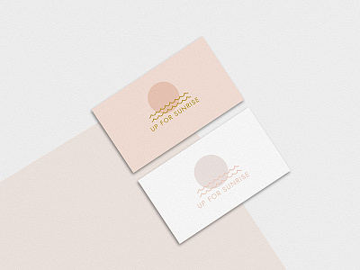 Up For Sunrise Minimalist Logo elegant feminine gold logo logo design minimal minimalist minimalist logo pink rose gold subtle sun