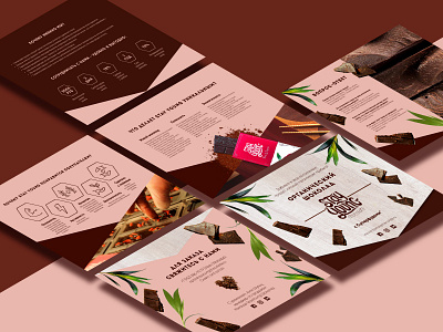 B2B presentation adobeillustrator chocolate icons isometric latergram pink presentation rose typographic