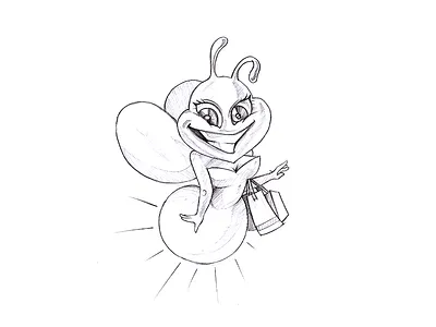 Saxy Fire Fly Sketch Design draw fire fly sketch hand concept pencil sketch sketch sketch design sketching