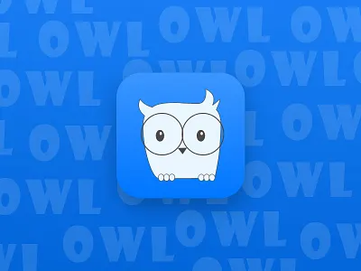 Owl icon bird cartoon icon illustration owl